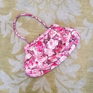 Banana Republic Satin Floral Purse